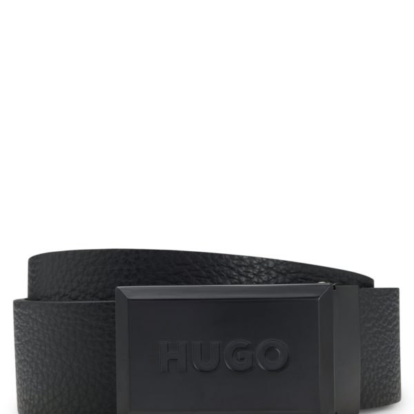 Hugo Boss Ceinture réversible en cuir italien lisse et grainé