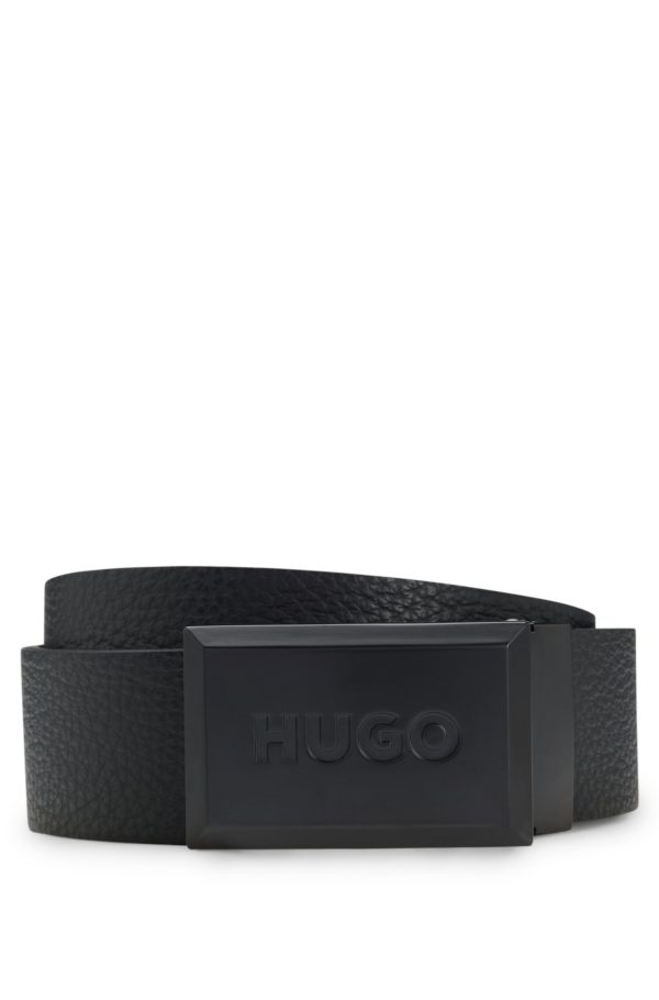 Hugo Boss Ceinture réversible en cuir italien lisse et grainé