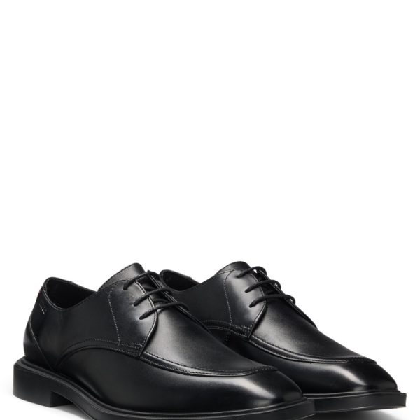 Hugo Boss Chaussures derby en cuir à double surpiqûre