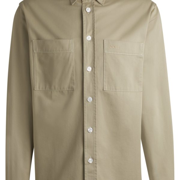 Hugo Boss Chemise Relaxed en twill de coton