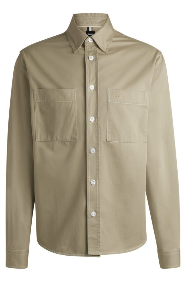 Hugo Boss Chemise Relaxed en twill de coton