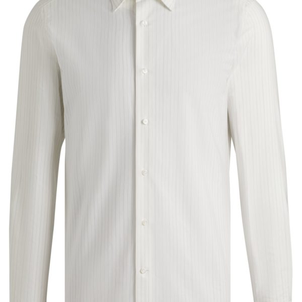 Hugo Boss Chemise Slim en coton italien à rayures