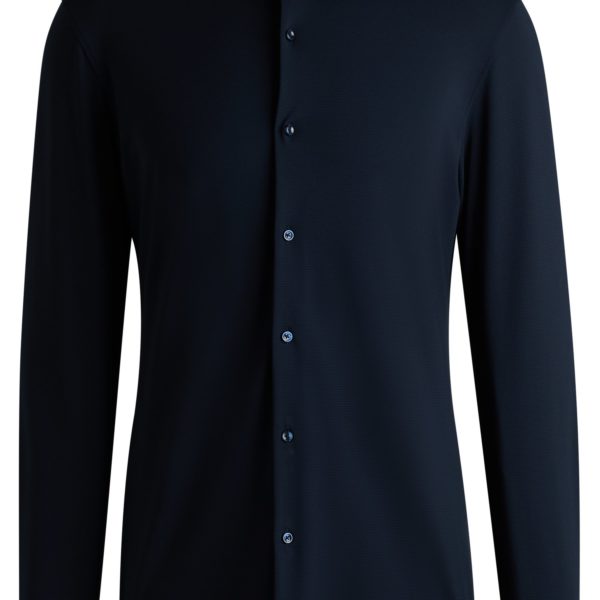 Hugo Boss Chemise Slim en jersey stretch performant et structuré
