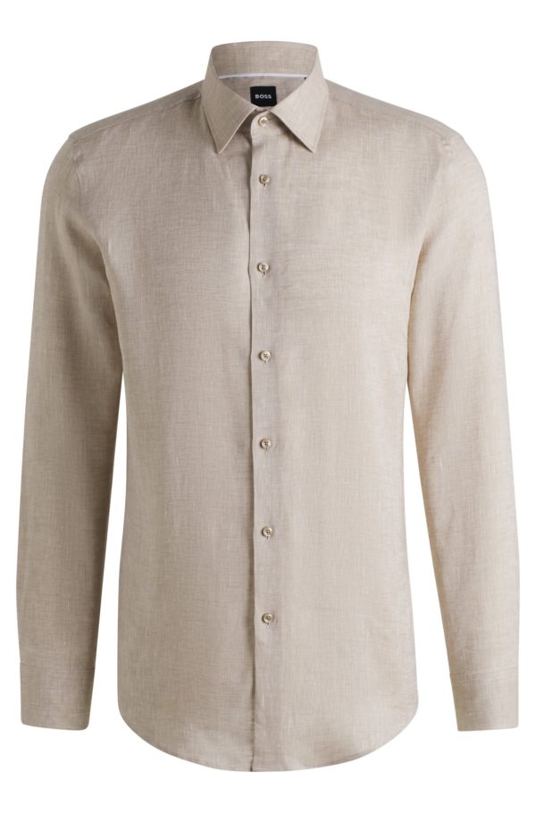 Hugo Boss Chemise Slim en lin italien