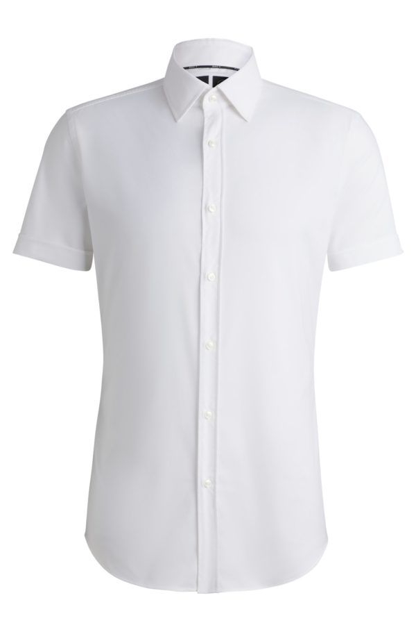 Hugo Boss Chemise Slim en twill stretch performant