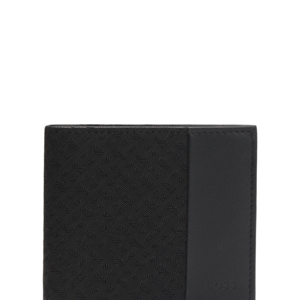 Hugo Boss Coffret cadeau avec portefeuille et porte-cartes en cuir à monogrammes