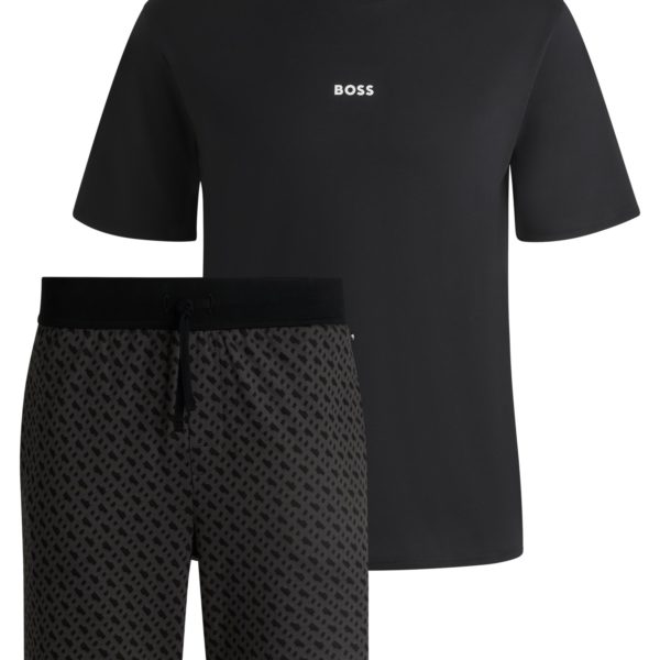 Coffret cadeau pyjama en coton avec logo et monogrammes – Hugo Boss