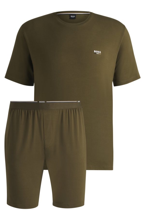 Hugo Boss Coffret cadeau pyjama en jersey stretch de bambou