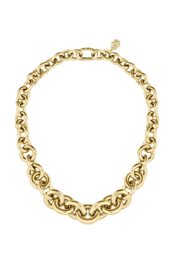 Hugo Boss Collier doré à maillons ronds et ovales