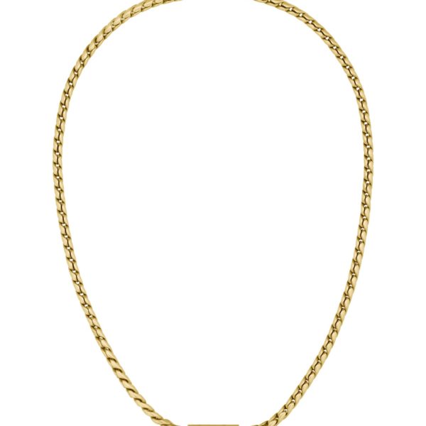 Hugo Boss Collier doré avec chaîne tressée