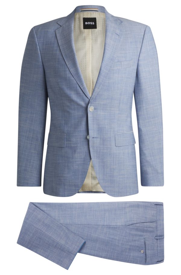 Hugo Boss Costume Regular à micro motif intégral