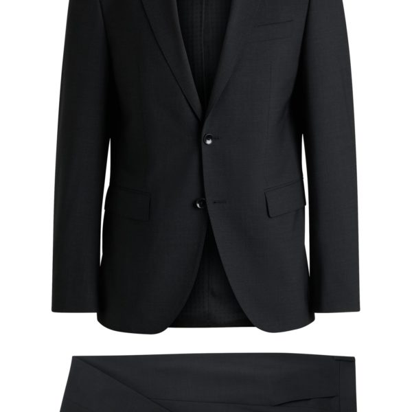 Costume Regular en laine vierge stretch – Hugo Boss
