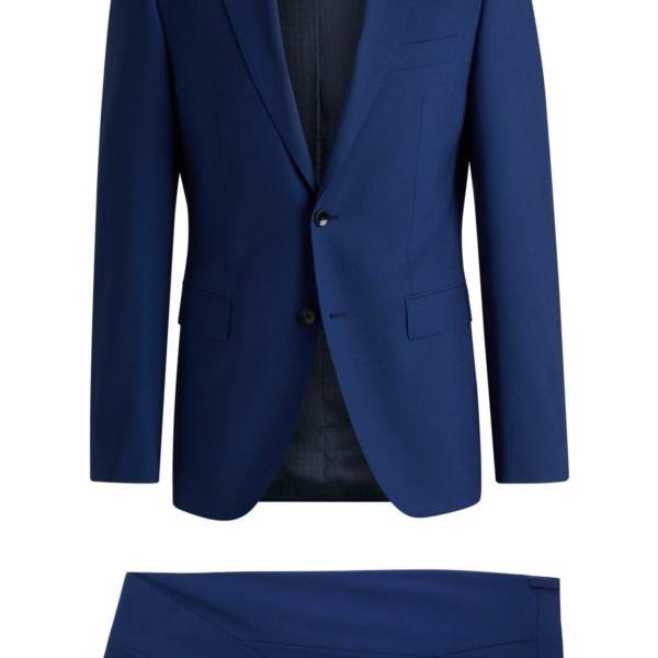 Costume Regular en laine vierge stretch – Hugo Boss