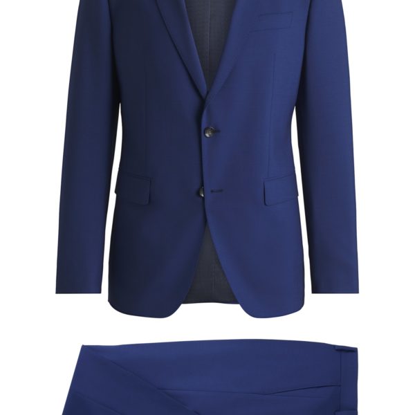 Costume Slim en laine vierge stretch – Hugo Boss