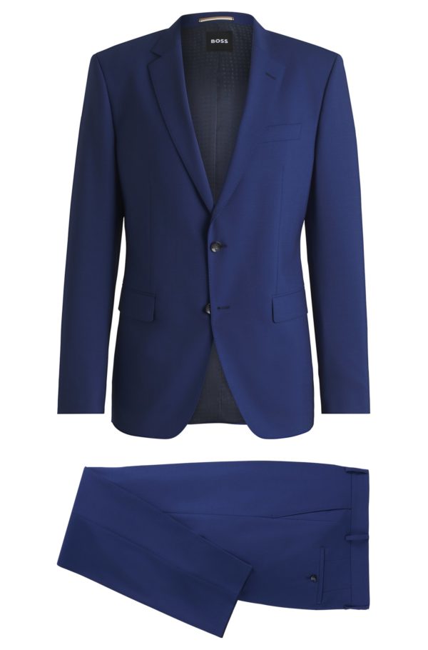 Hugo Boss Costume Slim en laine vierge stretch