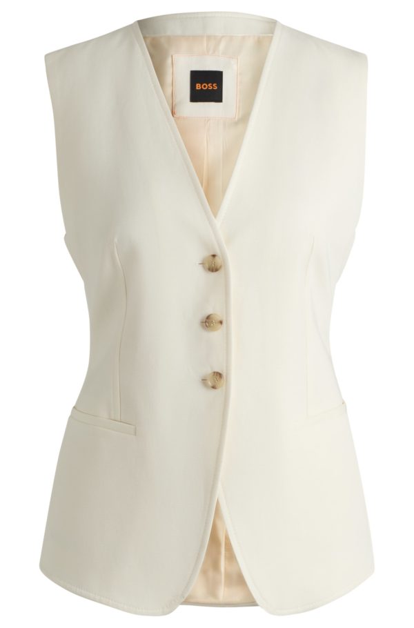 Hugo Boss Gilet droit à bride ajustable
