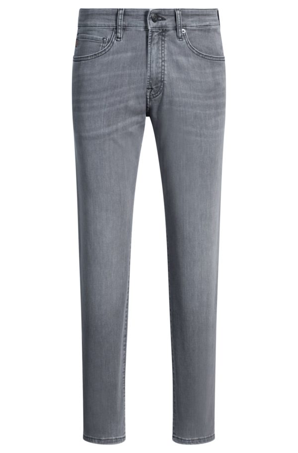 Hugo Boss Jean Regular Maine en denim gris doux et confortable