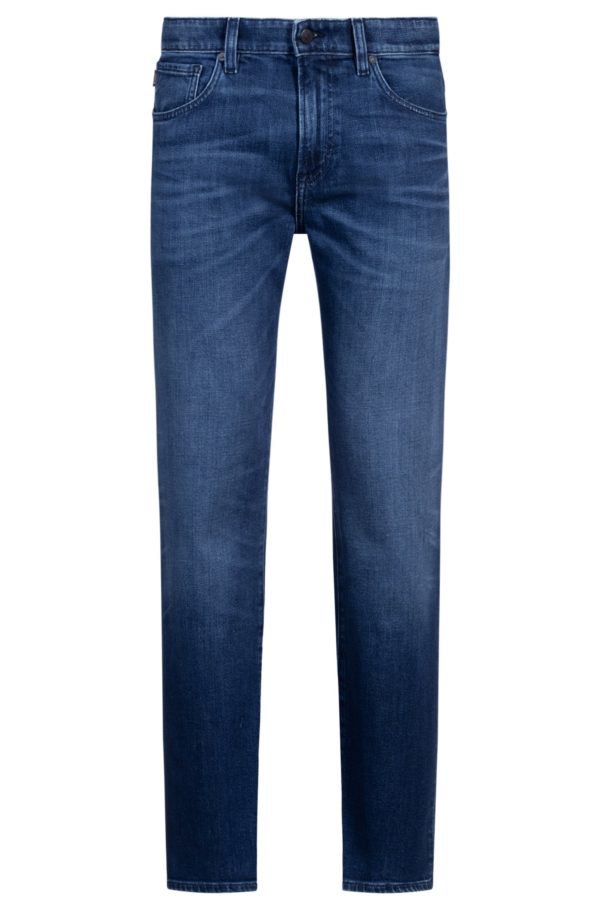 Hugo Boss Jean Regular Maine en denim stretch bleu confortable
