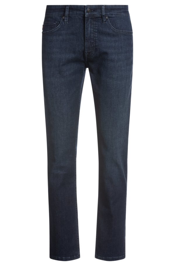 Hugo Boss Jean Slim Delaware en denim bleu foncé