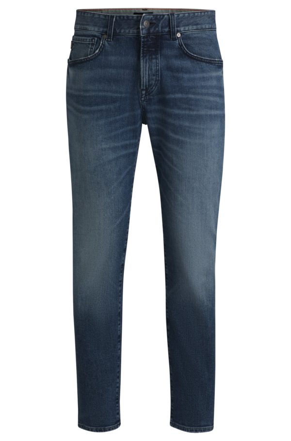 Hugo Boss Jean Tapered en denim stretch confortable bleu