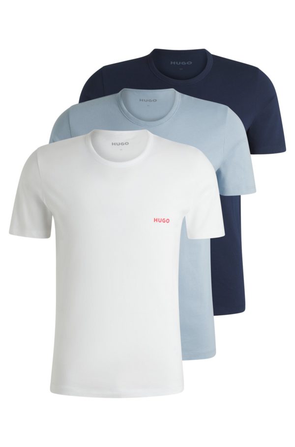 Hugo Boss Lot de trois t-shirts en jersey de coton