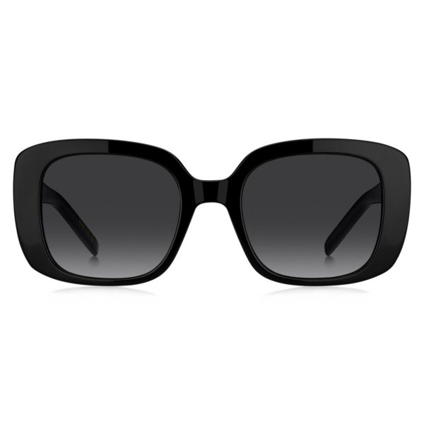Hugo Boss Lunettes de soleil en acétate noir avec monogramme Double B