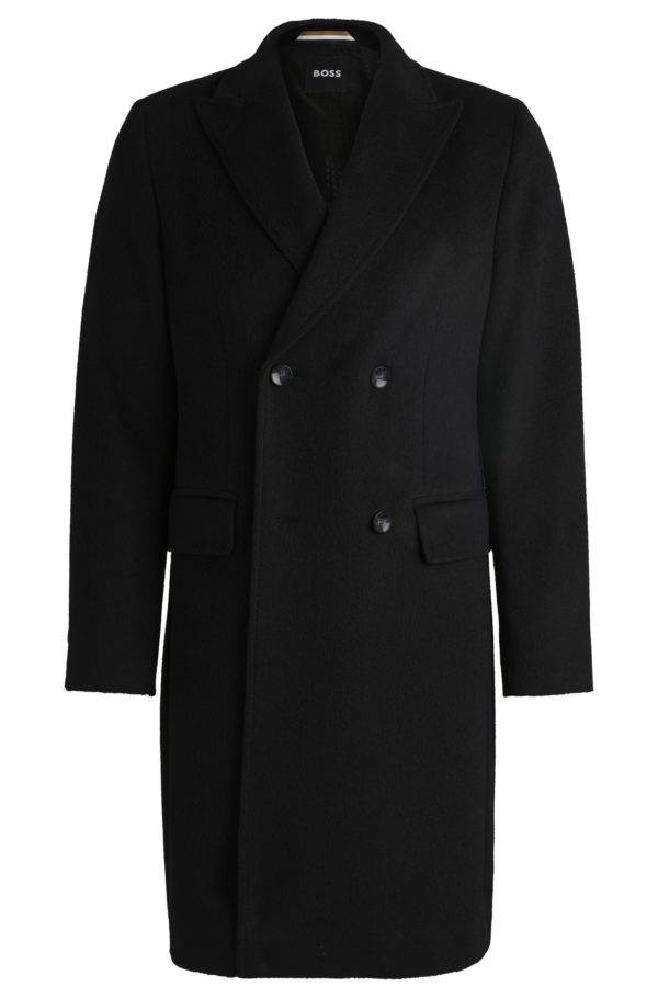 Hugo Boss Manteau croisé en alpaga mélangé