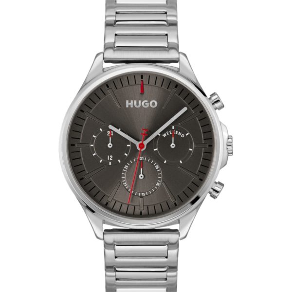 Hugo Boss Montre argentée à cadran gris