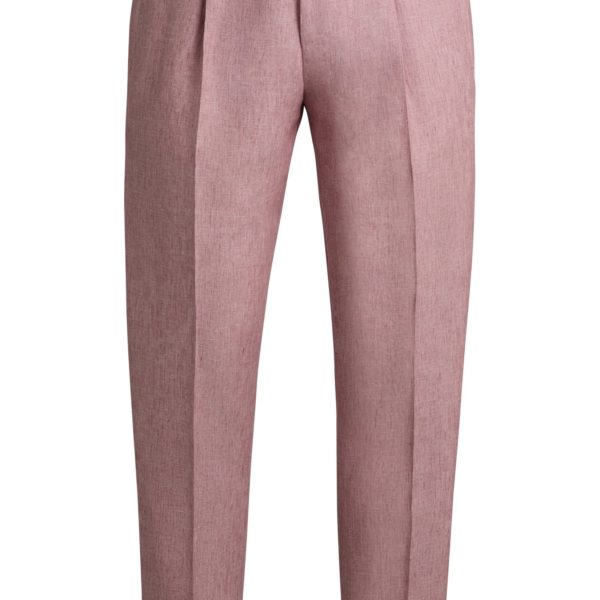 Hugo Boss Pantalon Regular en lin à motif