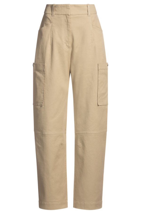 Hugo Boss Pantalon Relaxed en twill de coton stretch