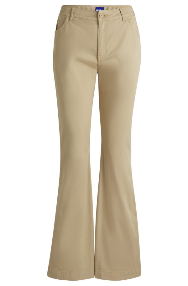 Hugo Boss Pantalon évasé en coton stretch