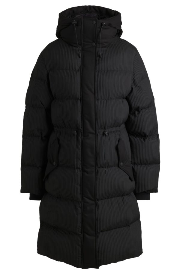 Hugo Boss Parka déperlante en tissu matelassé effet velours côtelé