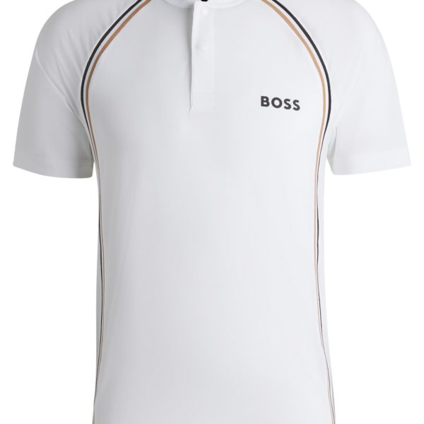 Hugo Boss Polo Slim Actif en mesh très stretch