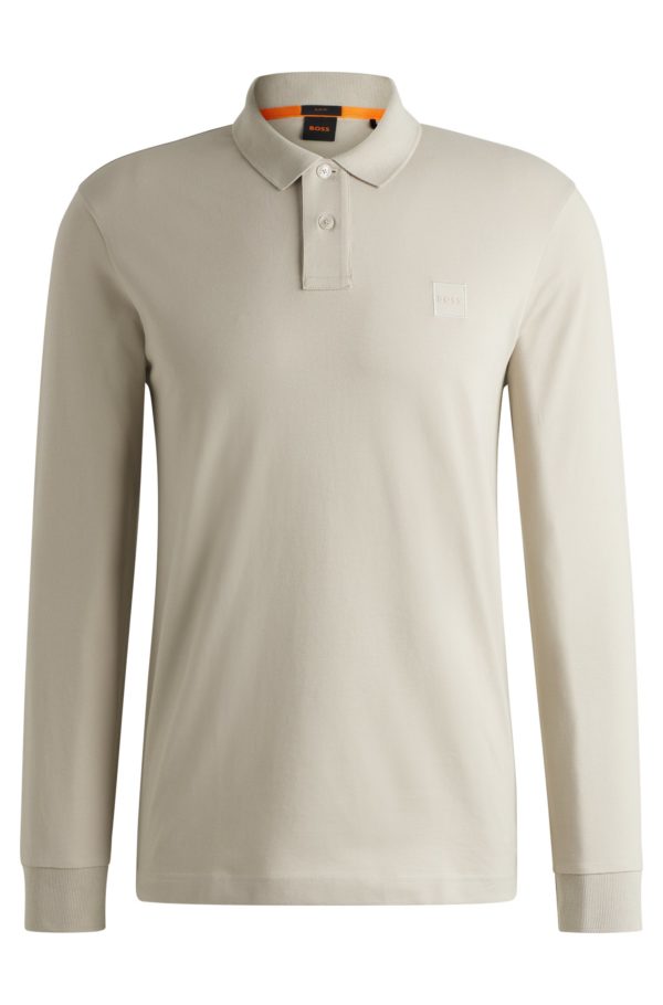 Hugo Boss Polo Slim en coton stretch à patch logoté