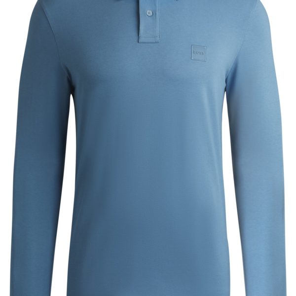 Hugo Boss Polo Slim en coton stretch à patch logoté