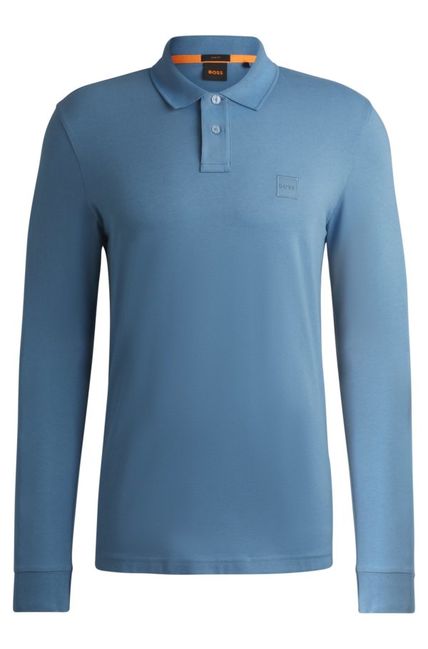 Hugo Boss Polo Slim en coton stretch à patch logoté
