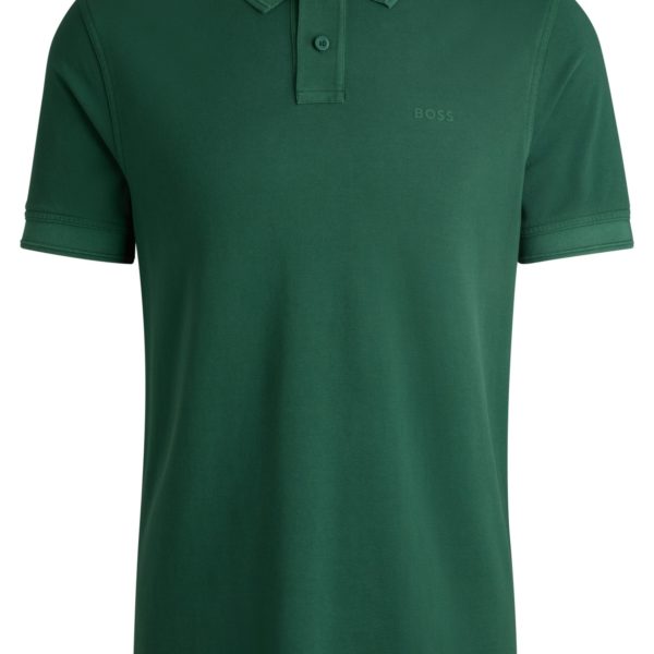 Hugo Boss Polo en piqué de coton avec logo imprimé