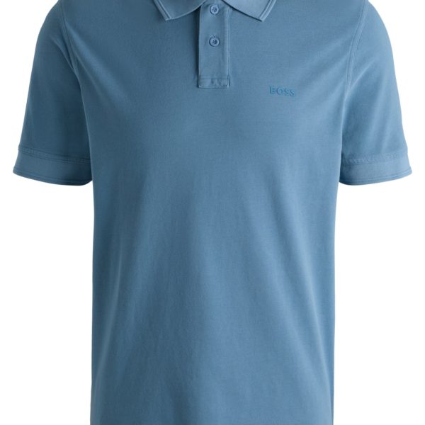 Hugo Boss Polo en piqué de coton avec logo imprimé