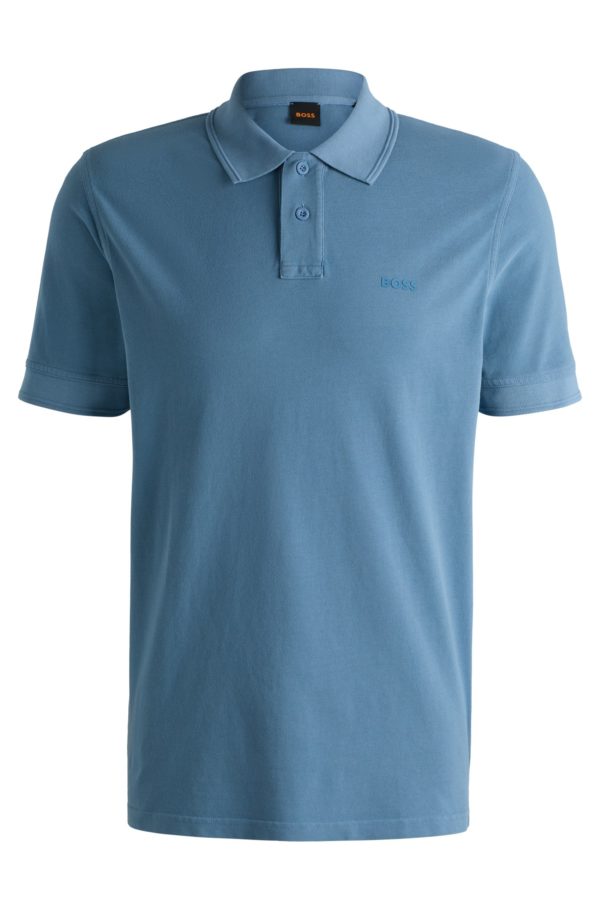 Hugo Boss Polo en piqué de coton avec logo imprimé