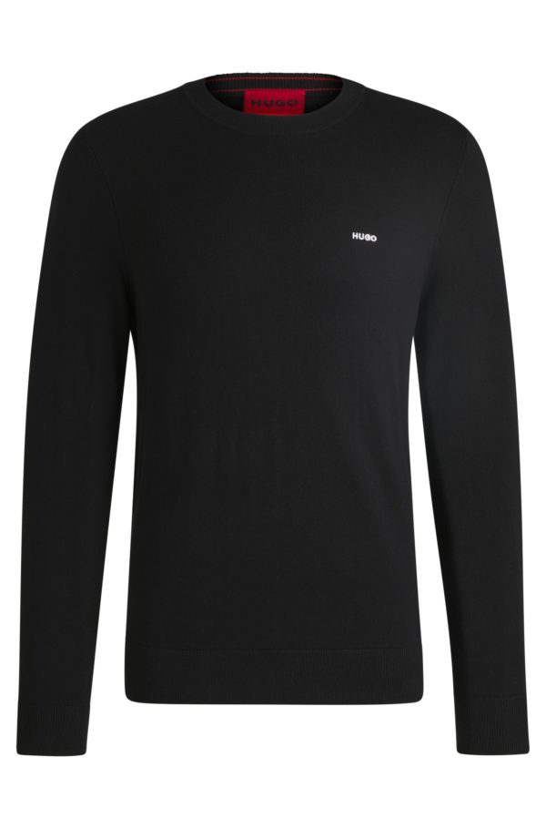 Hugo Boss Pull Regular Fit en coton mélangé