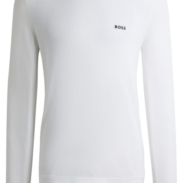 Pull Regular en coton mélangé avec logo imprimé – Hugo Boss