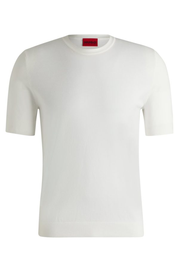 Hugo Boss Pull en maille Regular à manches courtes