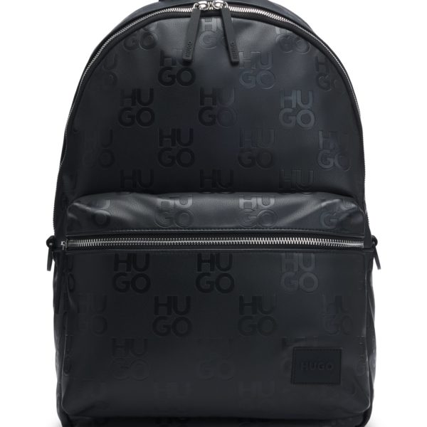 Hugo Boss Sac à dos en similicuir à motif logo revisité
