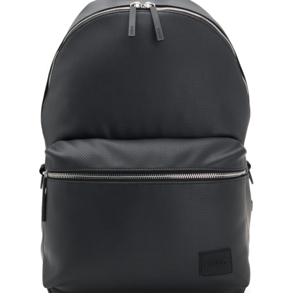 Hugo Boss Sac à dos en similicuir perforé
