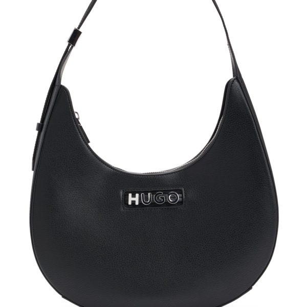 Hugo Boss Sac hobo en similicuir avec logo métallique