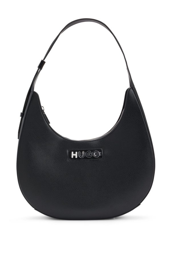 Hugo Boss Sac hobo en similicuir avec logo métallique