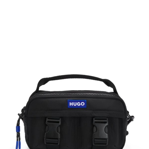 Hugo Boss Sac reporter avec étiquette logotée bleue