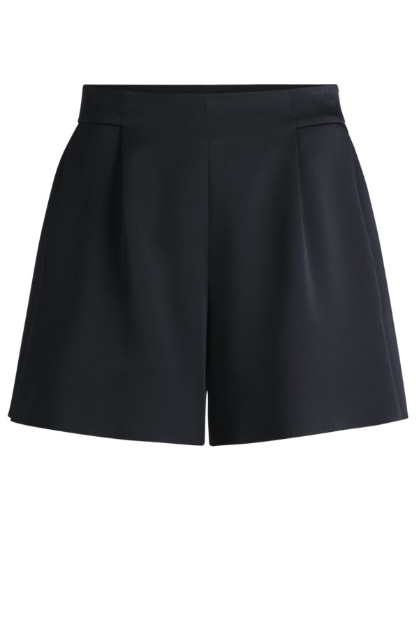 Hugo Boss Short Relaxed avec plis sur le devant