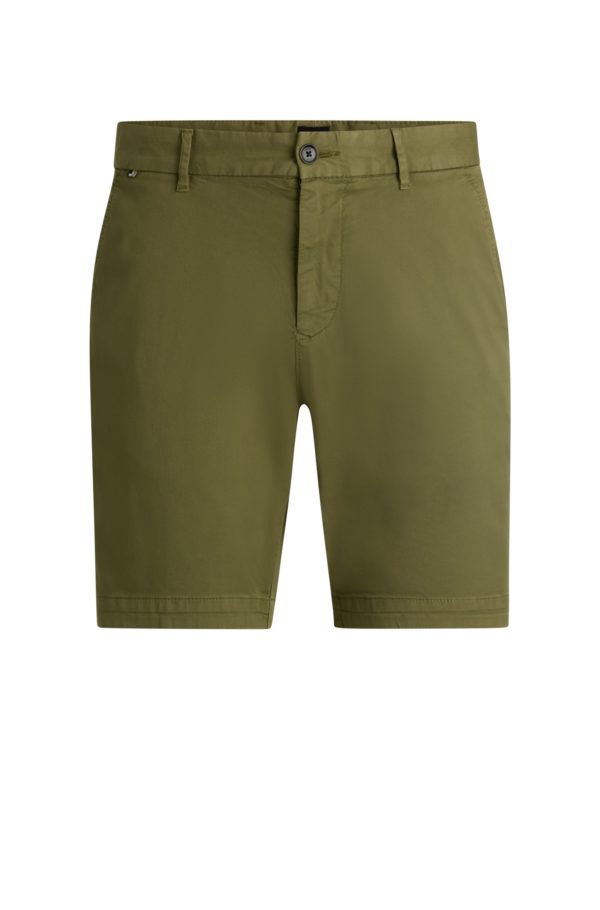 Hugo Boss Short Slim en twill de coton stretch