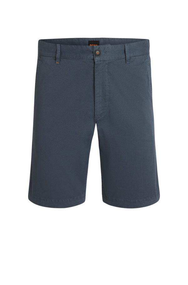 Hugo Boss Short chino Slim en twill de coton stretch